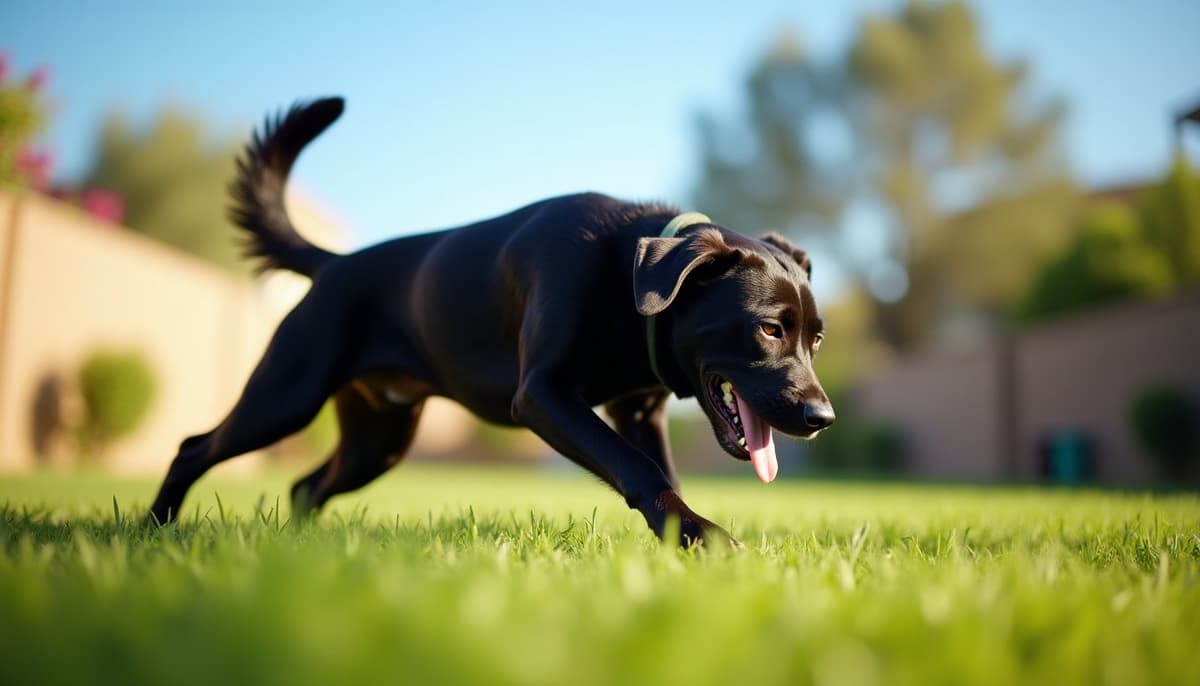 A dog on a walk — Dog Joint Pain in Santa Ana, CA