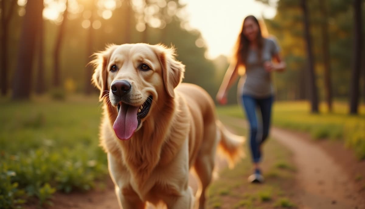 A dog on a walk — Dog Joint Pain in Simi Valley, CA