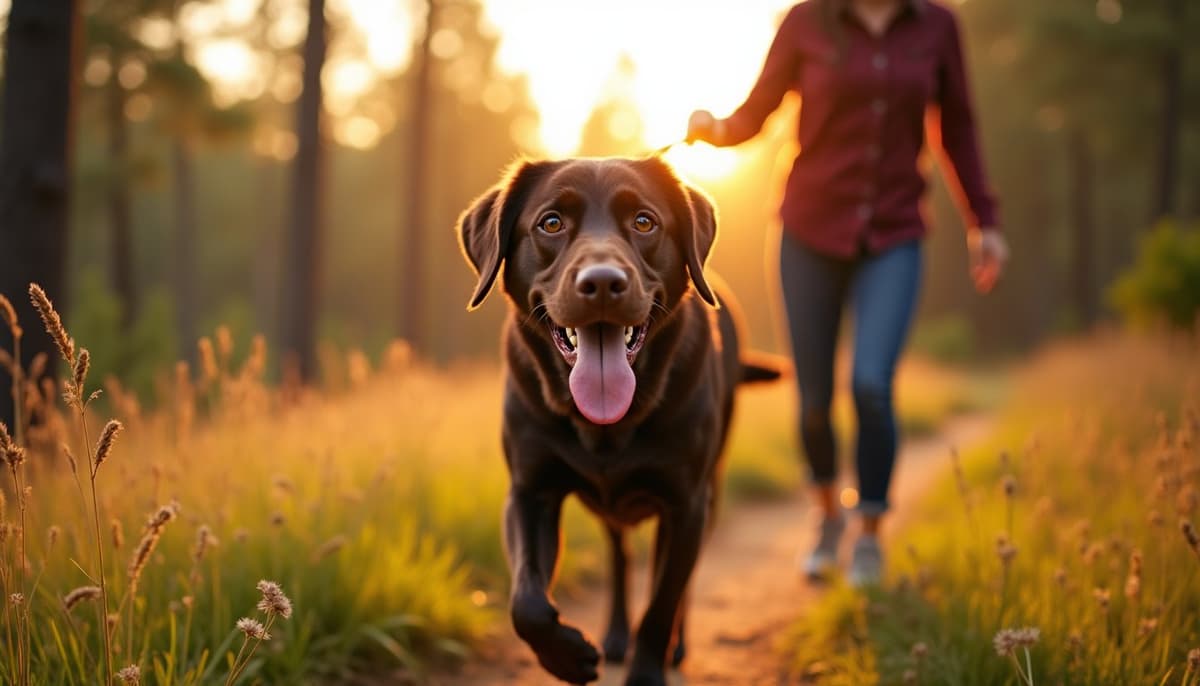 A dog on a walk — Dog Joint Pain in Temecula, CA: What Helps