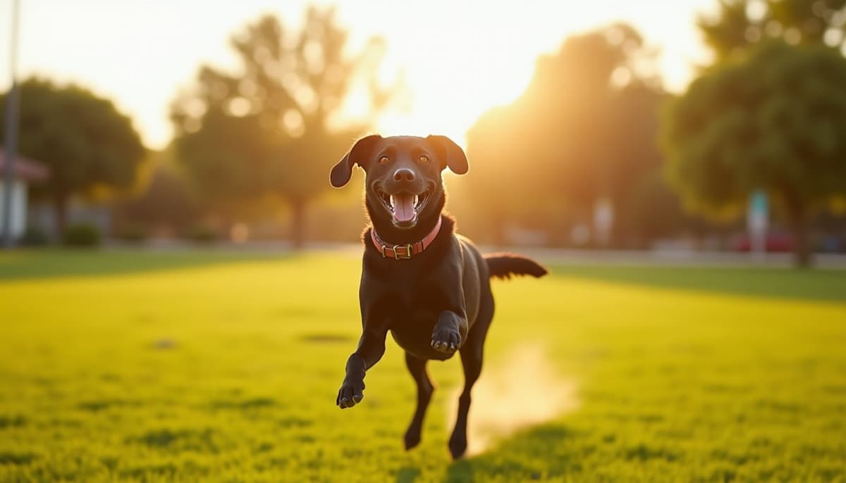 A dog on a walk — Dog Joint Pain in Victorville, CA