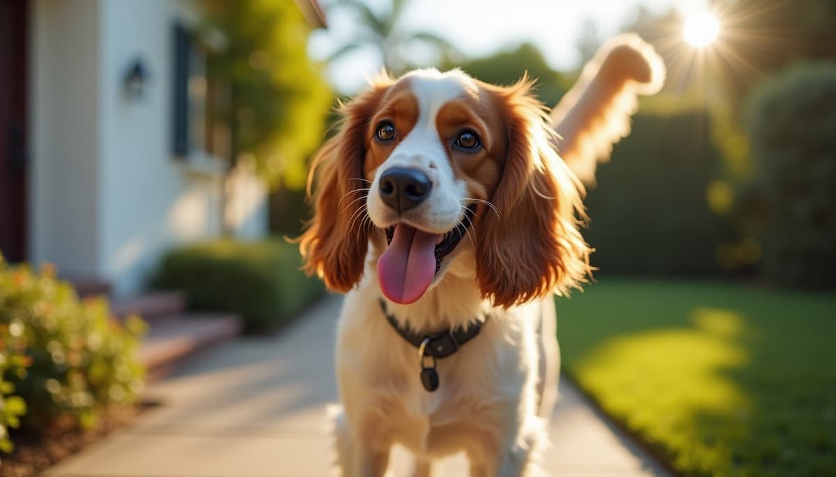 A dog on a walk — What Helps Dog Joint Pain in West Covina, CA