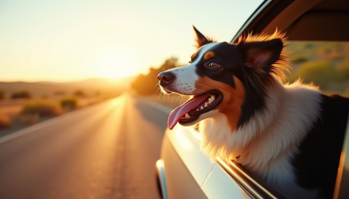 A dog on a walk — Dog Knee Brace Fitting in Albuquerque NM
