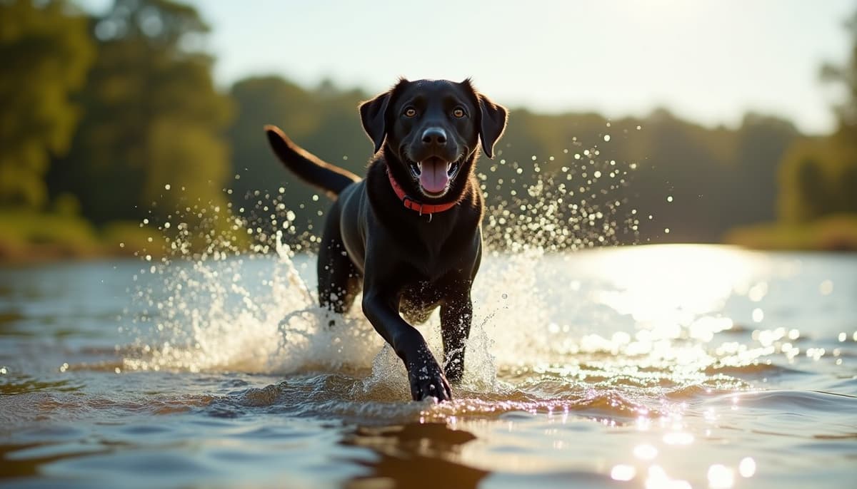 A dog on a walk — Dog Knee Brace Fitting in Baton Rouge LA