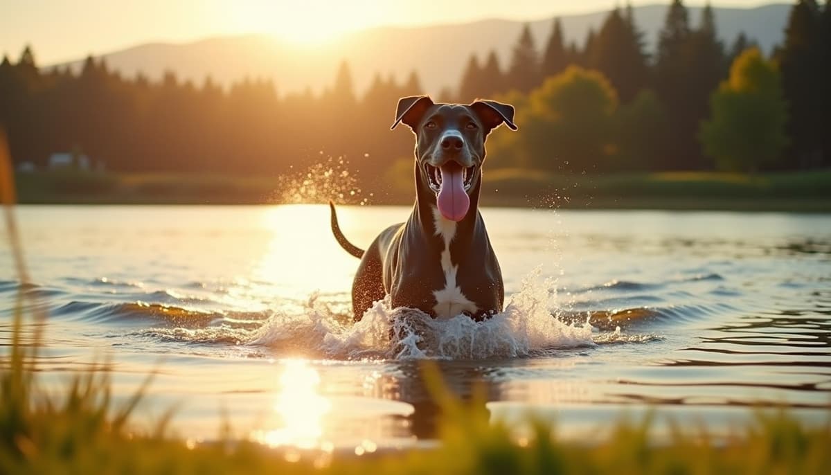 A dog on a walk — Dog Knee Brace Fitting in Bellevue, WA