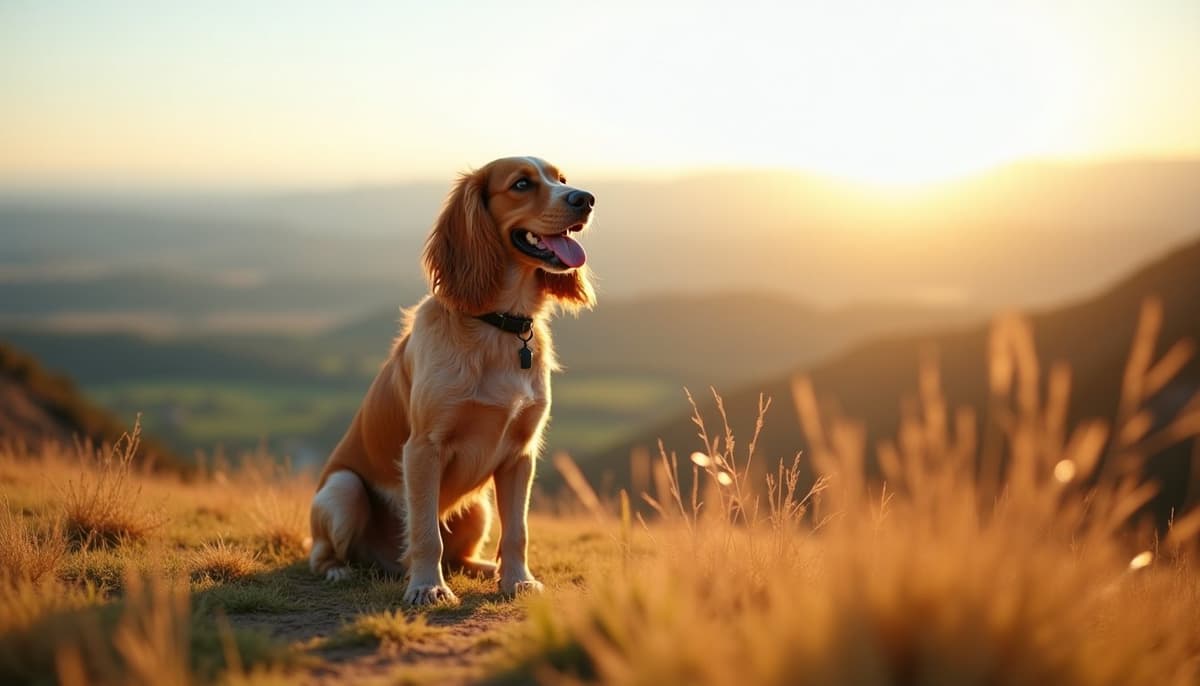 A dog on a walk — Dog Knee Brace Fitting in Billings, MT