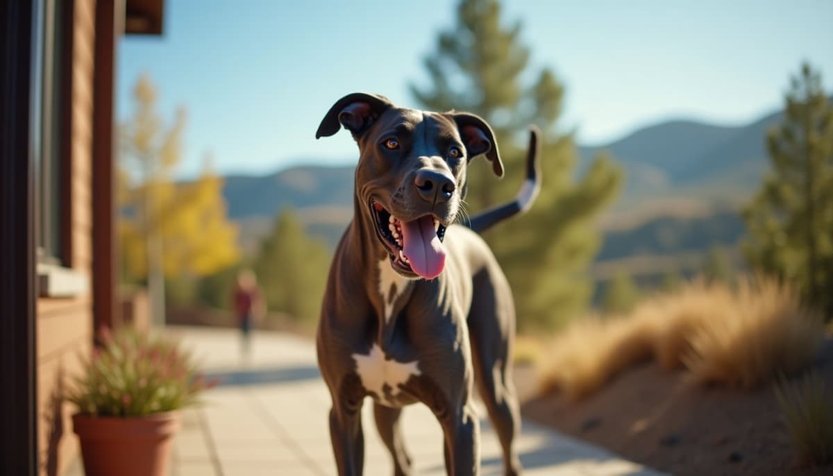 A dog on a walk — Dog Knee Brace Fitting in Boulder, CO