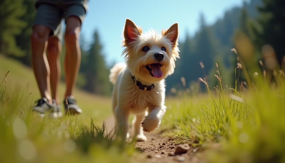 A dog on a walk — Dog Knee Brace Fitting Bridgeport CT