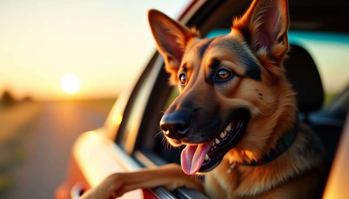 A dog on a walk — Dog Knee Brace Fitting in Broken Arrow, OK
