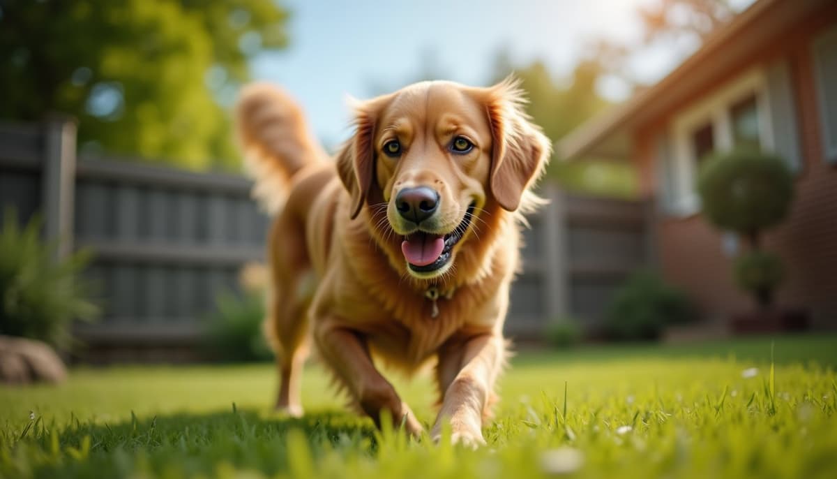 A dog on a walk — Dog Knee Brace Fitting in Chattanooga, TN
