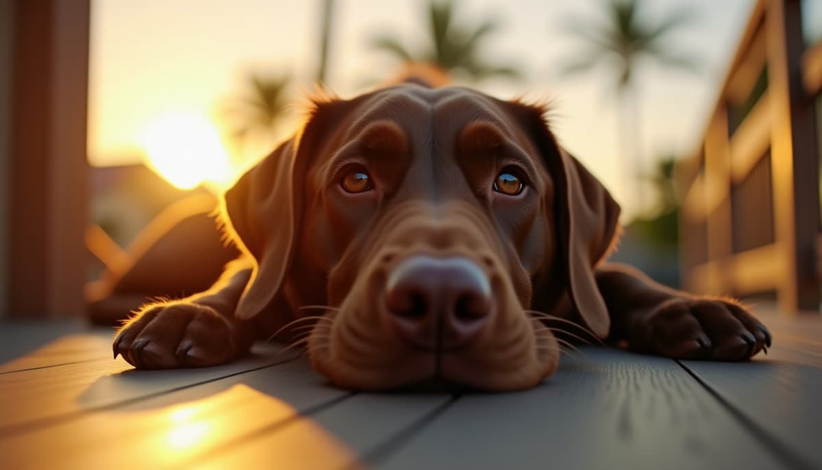 A dog on a walk — Dog Knee Brace Fitting in Clearwater, FL