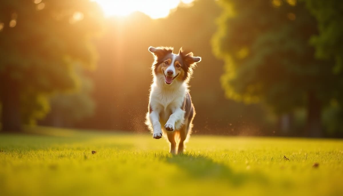 A dog on a walk — Dog Knee Brace Fitting in Concord, NH