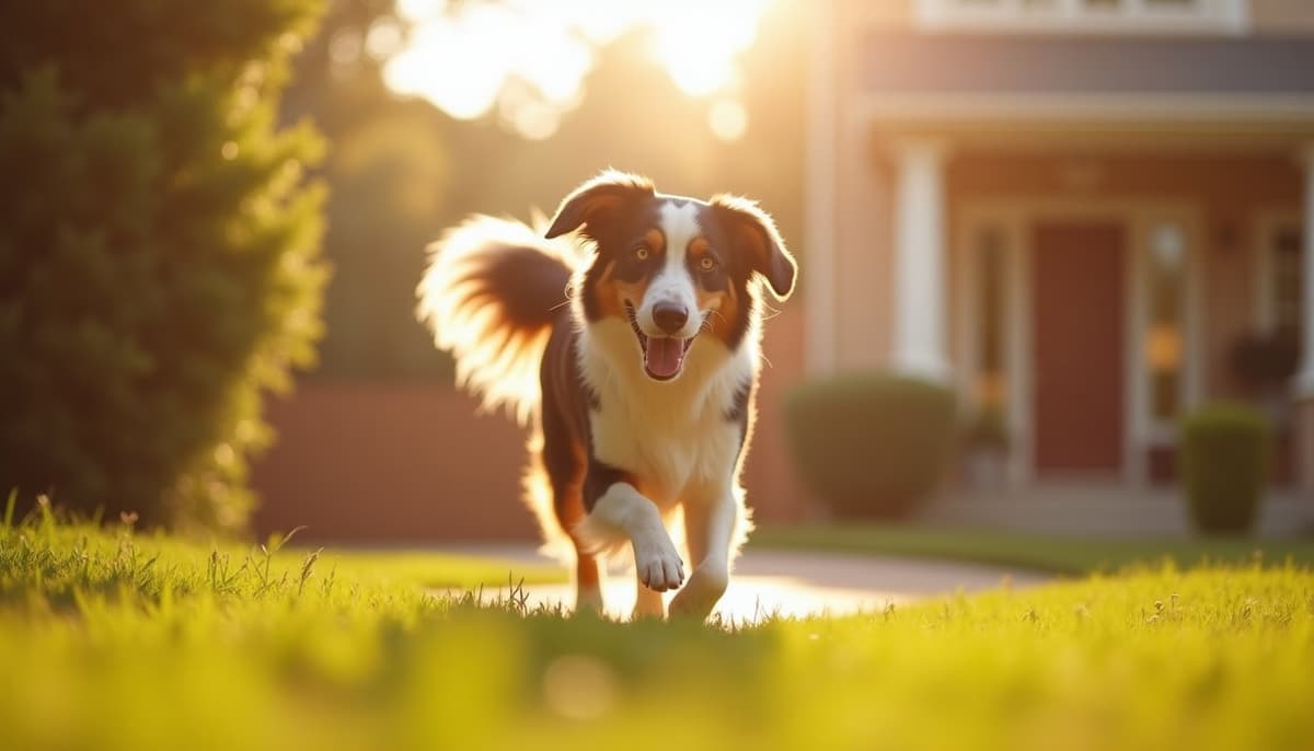 A dog on a walk — Dog Knee Brace Fitting in Corpus Christi, TX