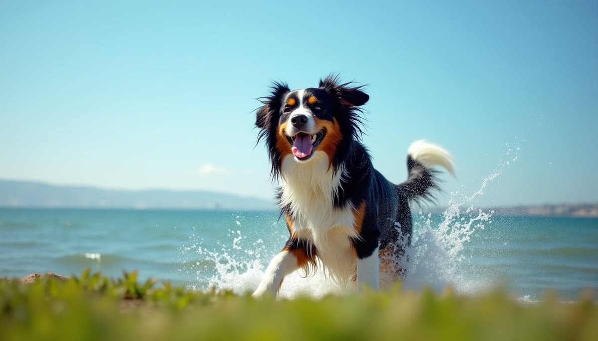 A dog on a walk — Dog Knee Brace Fitting in Daly City, CA