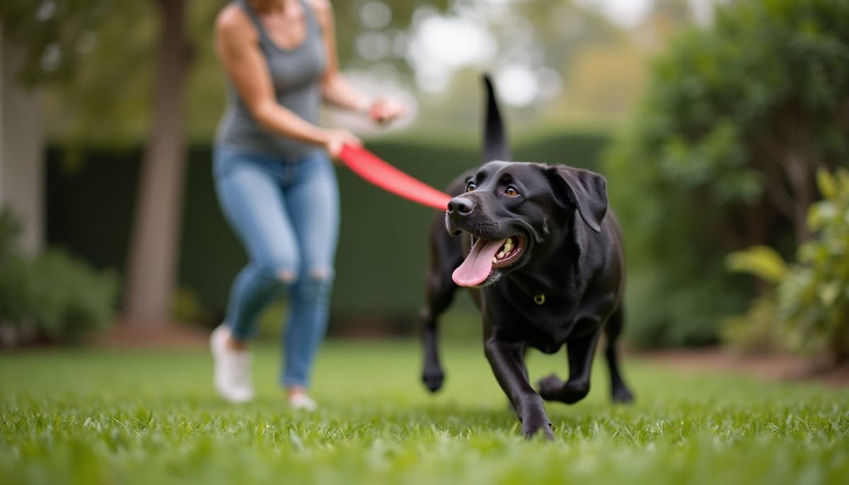 A dog on a walk — Dog Knee Brace Fitting in Fullerton, CA