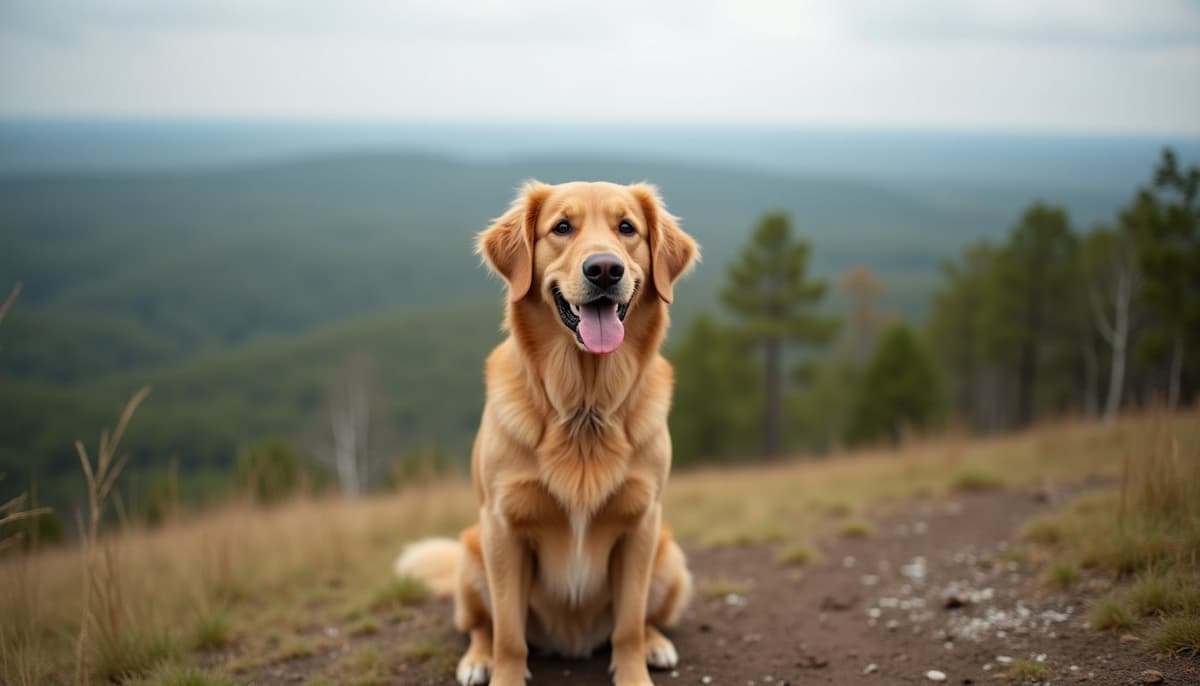 A dog on a walk — Dog Knee Brace Fitting in Gainesville FL