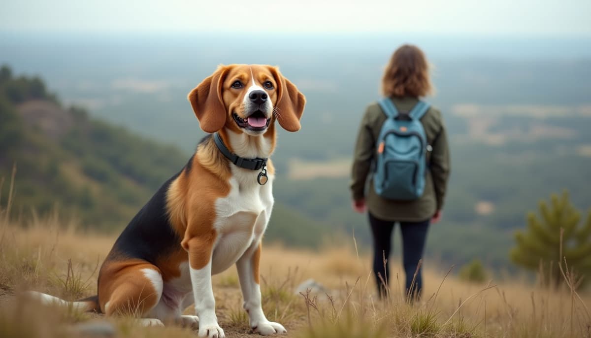 A dog on a walk — Dog Knee Brace Fitting in Grand Prairie, TX