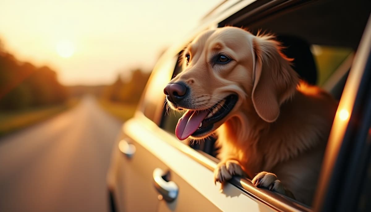 A dog on a walk — Dog Knee Brace Fitting in Hartford, CT
