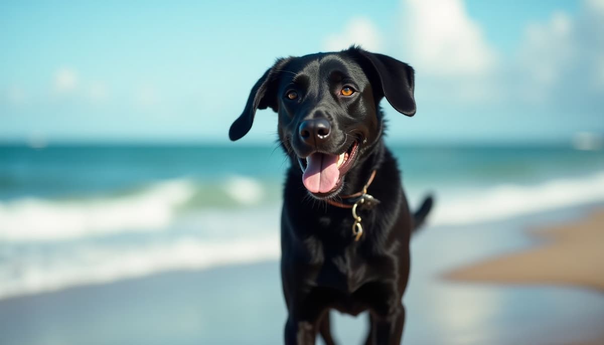 A dog on a walk — Dog Knee Brace Fitting in Hialeah, FL