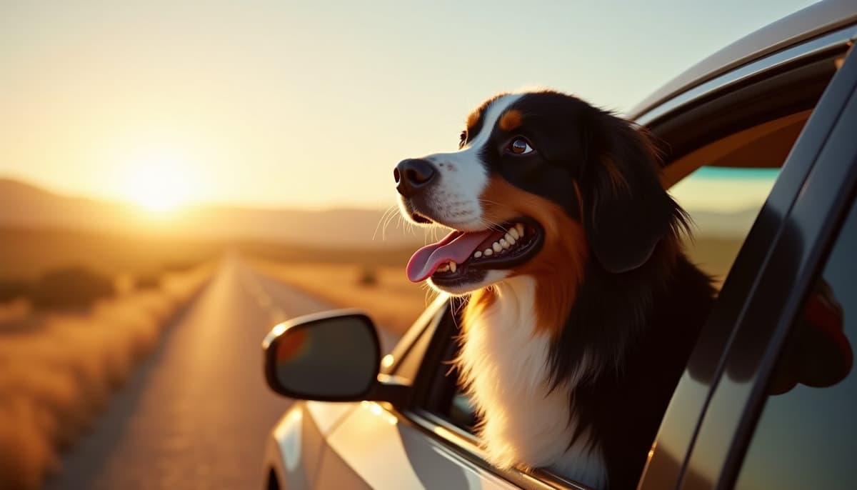 A dog on a walk — Dog Knee Brace Fitting in Irvine, CA
