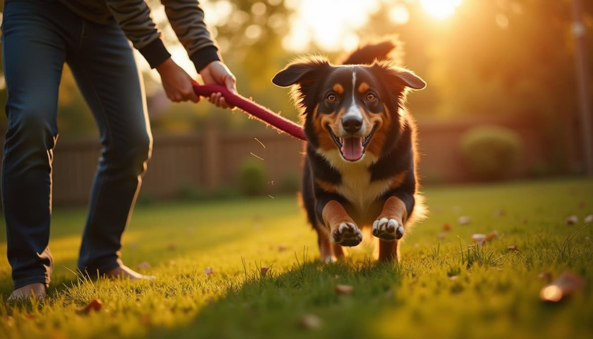 A dog on a walk — Dog Knee Brace Fitting in Las Cruces, NM