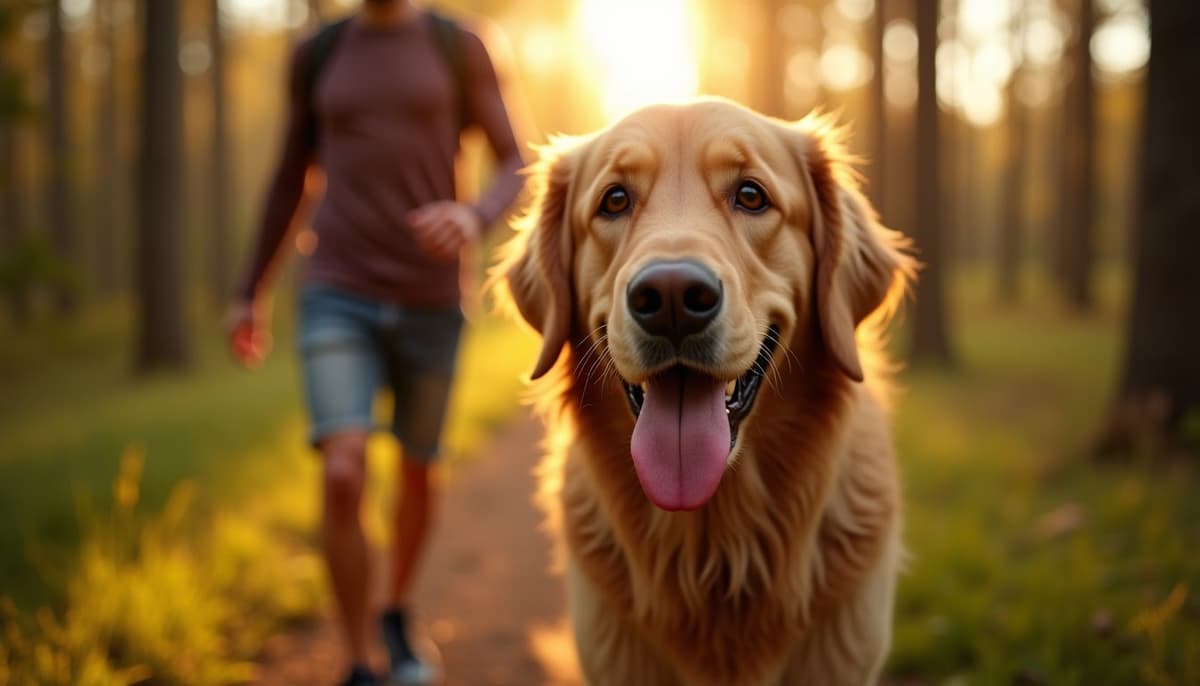 A dog on a walk — Dog Knee Brace Fitting in Madison, WI: Costs & Options