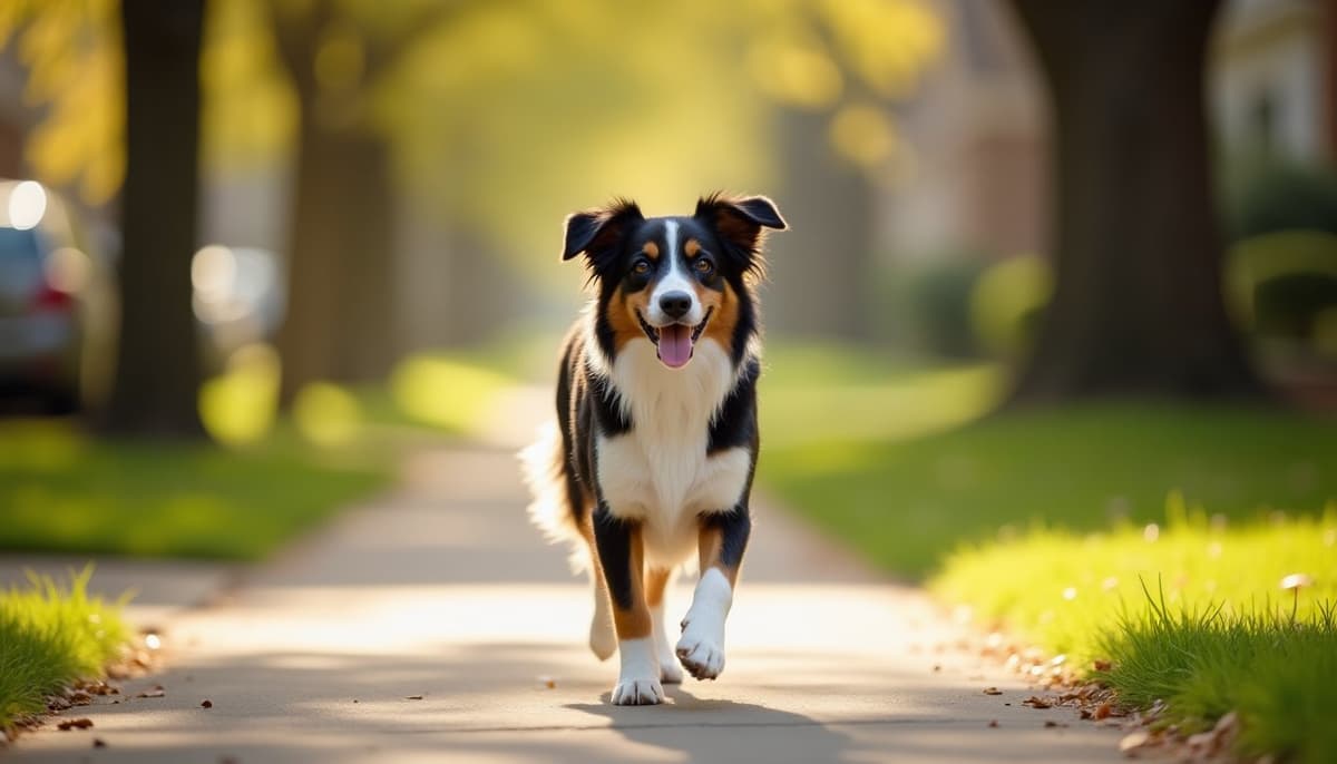 A dog on a walk — Dog Knee Brace Fitting in Milwaukee WI