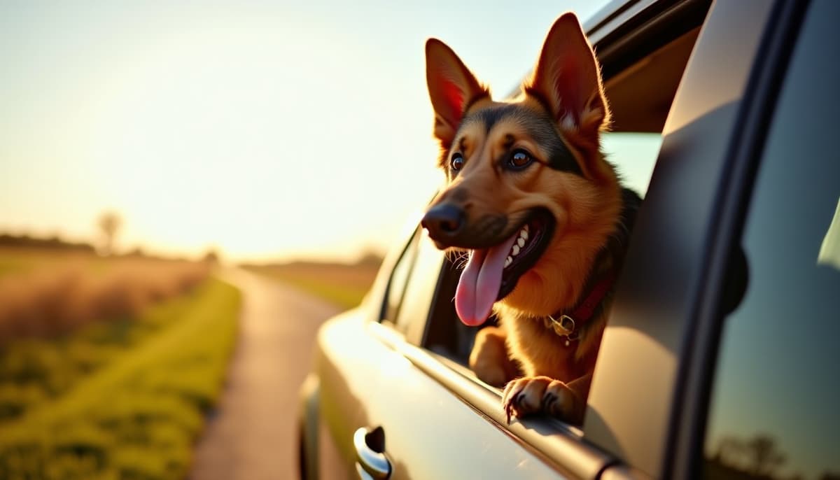 A dog on a walk — Dog Knee Brace Fitting in Naperville, IL