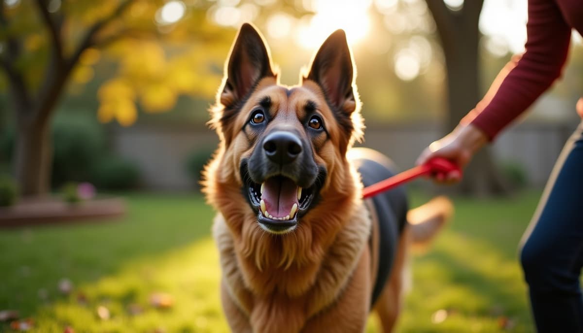A dog on a walk — Dog Knee Brace Fitting in Norwalk, CT