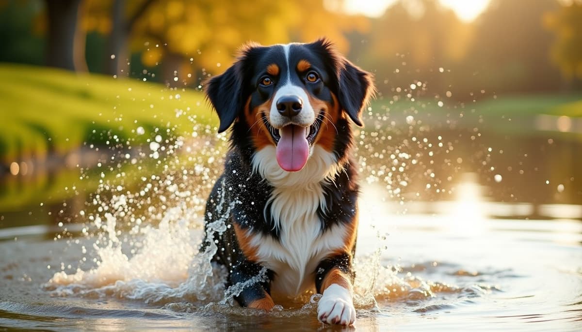 A dog on a walk — Dog Knee Brace Fitting in Overland Park KS