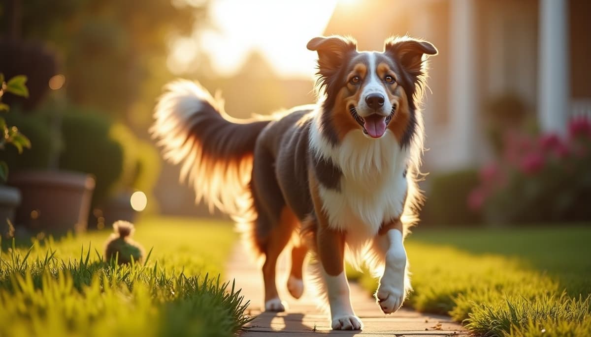 A dog on a walk — Dog Knee Brace Fitting in Saint Paul, MN