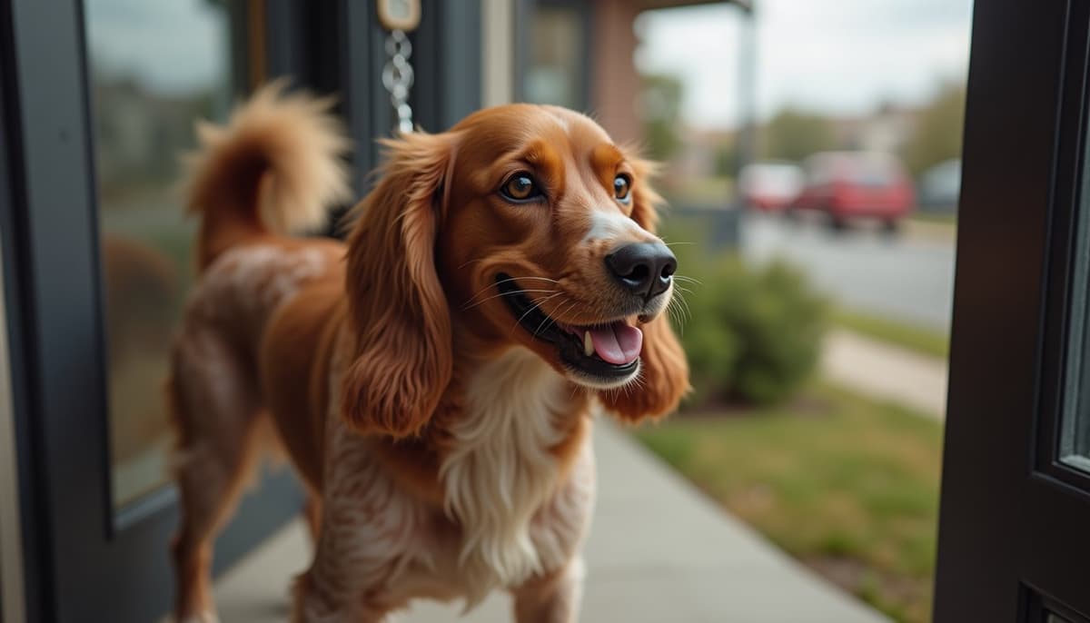 A dog on a walk — Dog Knee Brace Fitting in Salt Lake City, UT