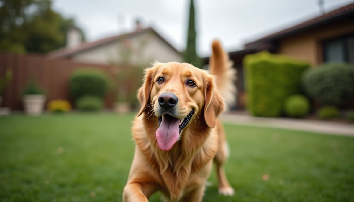 A dog on a walk — Dog Knee Brace Fitting in San Diego, CA
