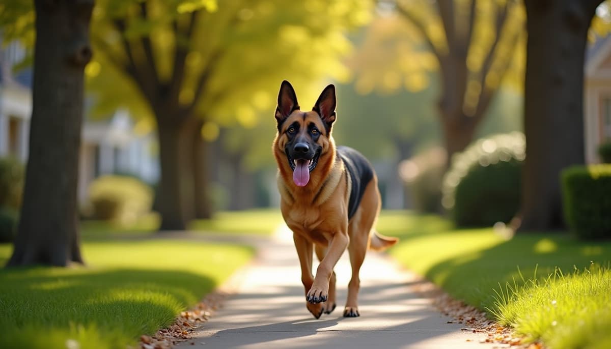 A dog on a walk — Dog Knee Brace Fitting Santa Clarita CA
