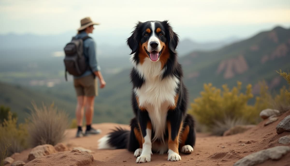 A dog on a walk — Dog Knee Brace Fitting in Scottsdale AZ
