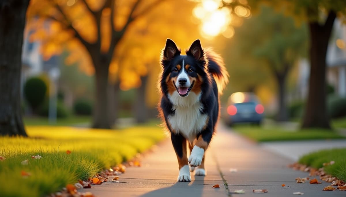 A dog on a walk — Dog Knee Brace Fitting in Seattle, WA