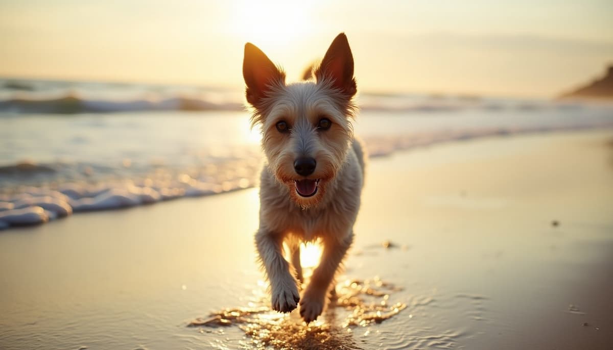 A dog on a walk — Dog Knee Brace Fitting in Springfield, IL