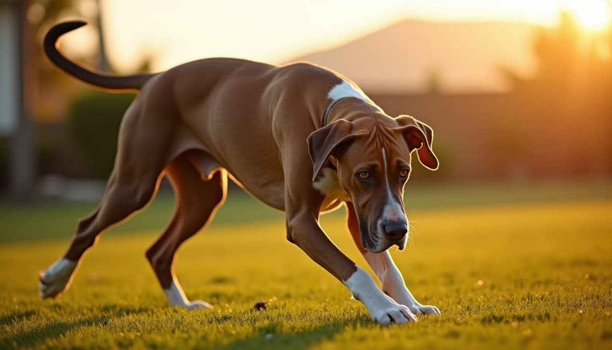 A dog on a walk — Dog Knee Brace Fitting in Victorville, CA