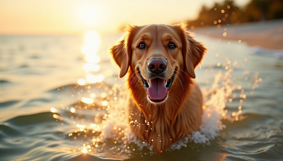 A dog on a walk — Dog Knee Brace Fitting in West Palm Beach FL