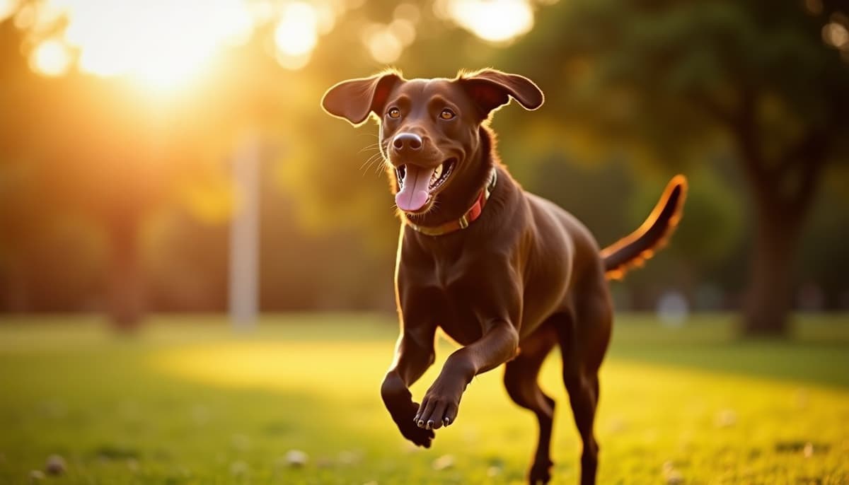 A dog on a walk — Dog Knee Brace Fitting in Wichita Falls, TX