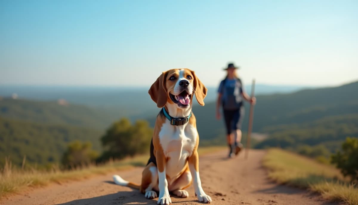 A dog on a walk — Dog Peptides in Austin, TX