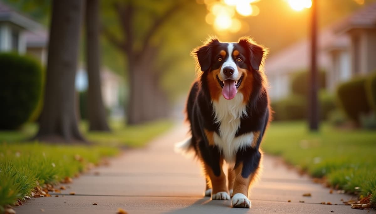 A dog on a walk — Where Do I Get Dog Peptides in Brownsville, TX