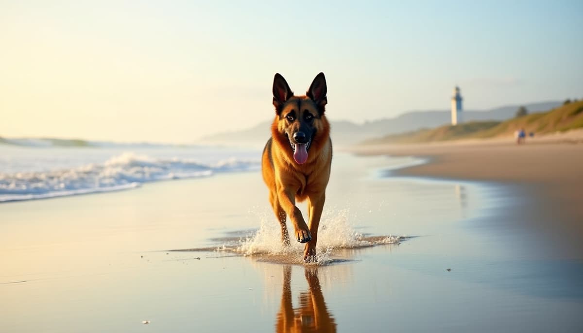 A dog on a walk — Dog Peptides in Costa Mesa, CA