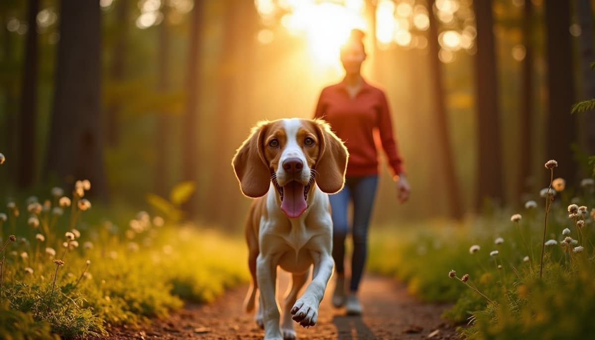 A dog on a walk — Dog Peptides in Dayton, OH