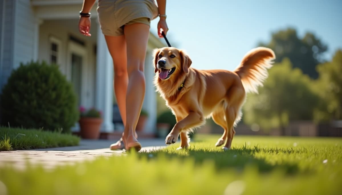 A dog on a walk — Dog Peptides in Elizabeth, NJ