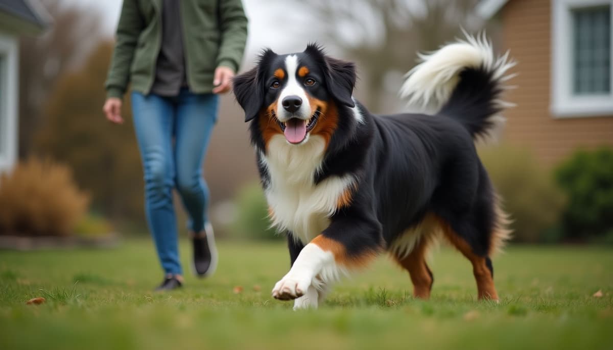 A dog on a walk — Where Do I Get Dog Peptides in Erie, PA