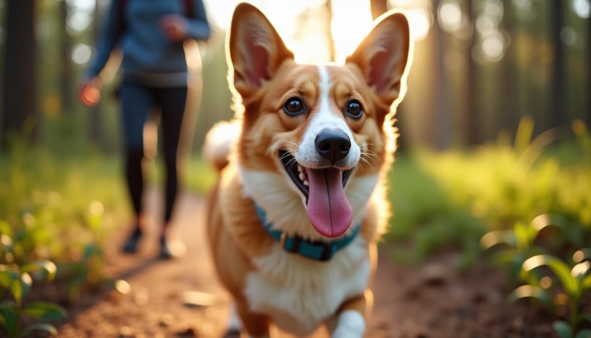 A dog on a walk — Dog Peptides in Houston, TX