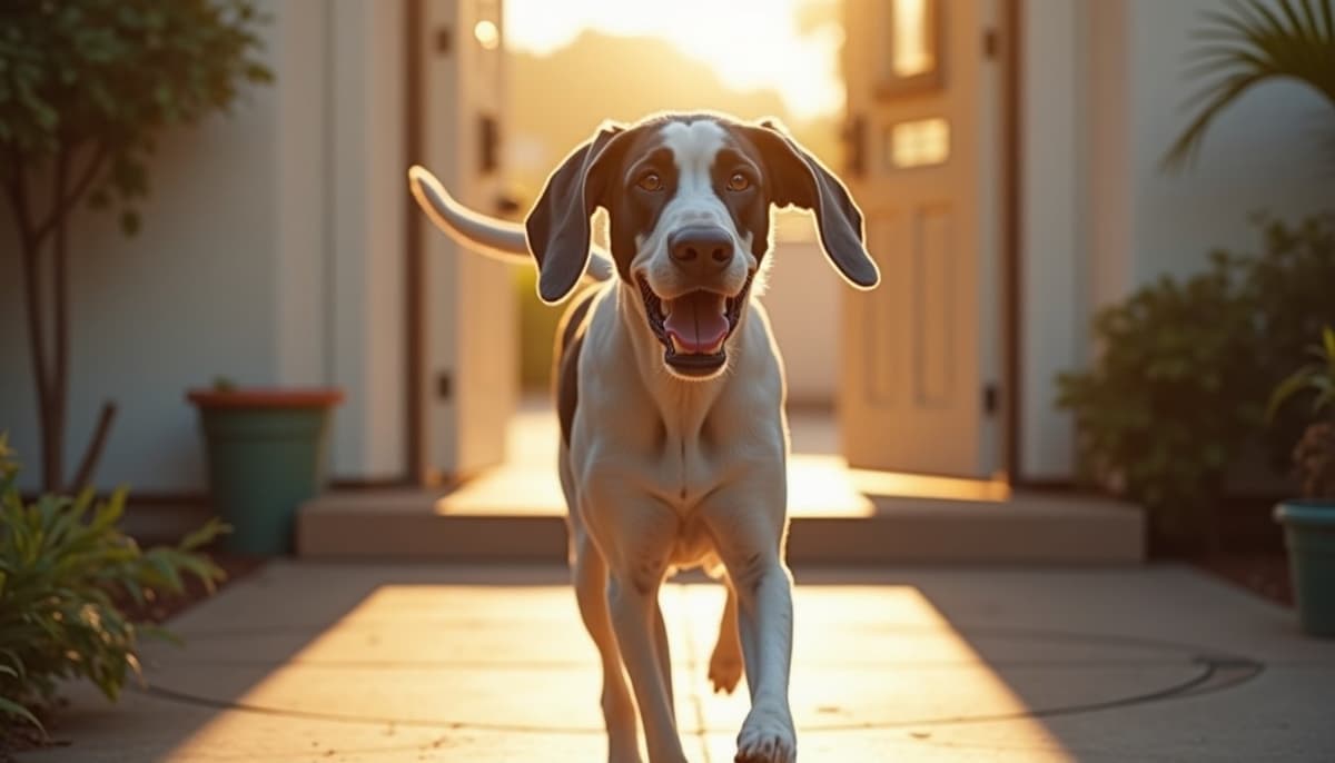 A dog on a walk — Dog Peptides in Los Angeles, CA