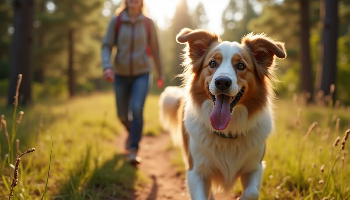 A dog on a walk — Dog Peptides in Lubbock, TX