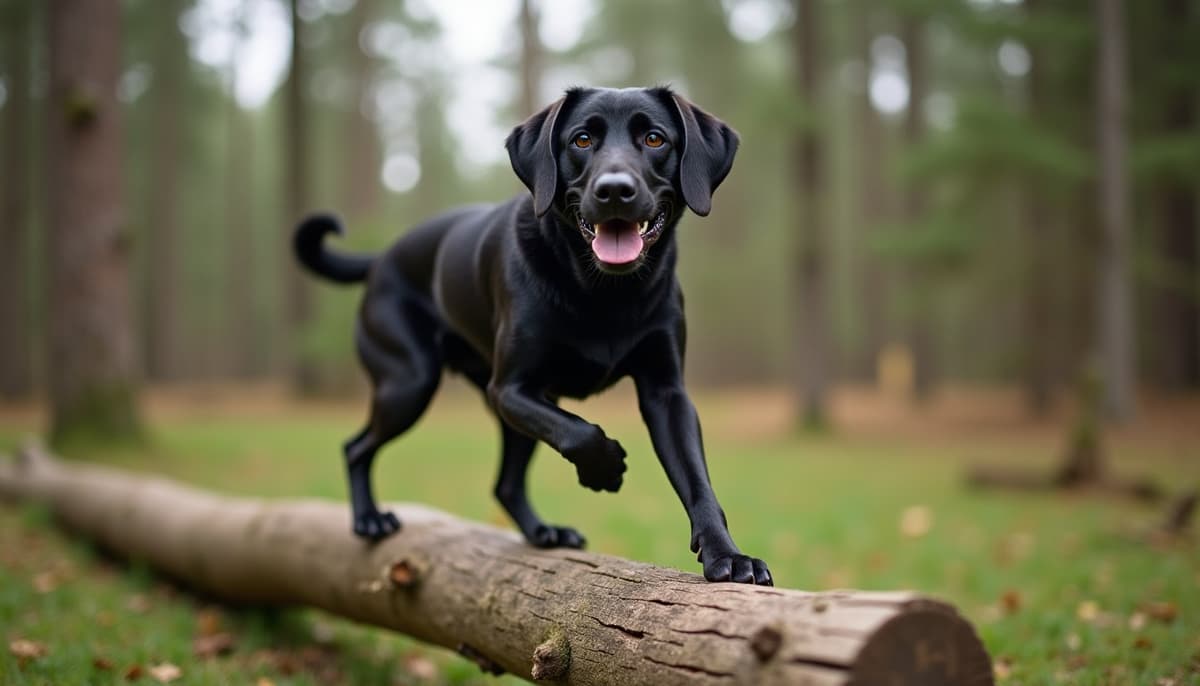 A dog on a walk — Where to Get Dog Peptides in Madison, WI