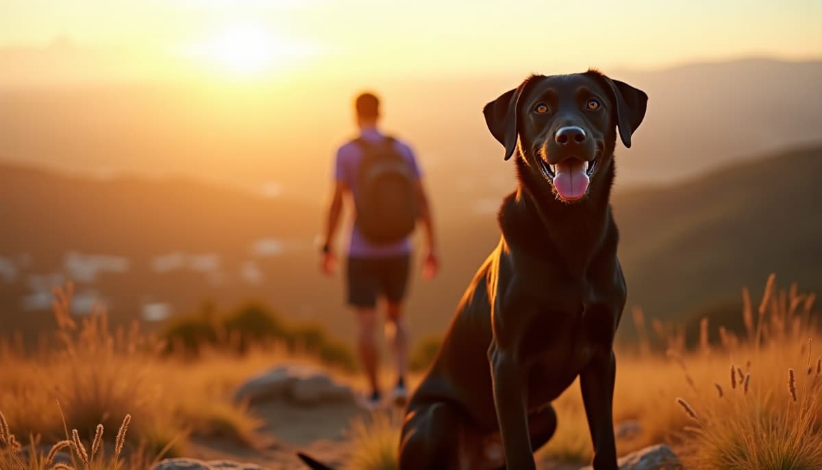 A dog on a walk — Dog Peptides in Pomona, CA - Where to Buy